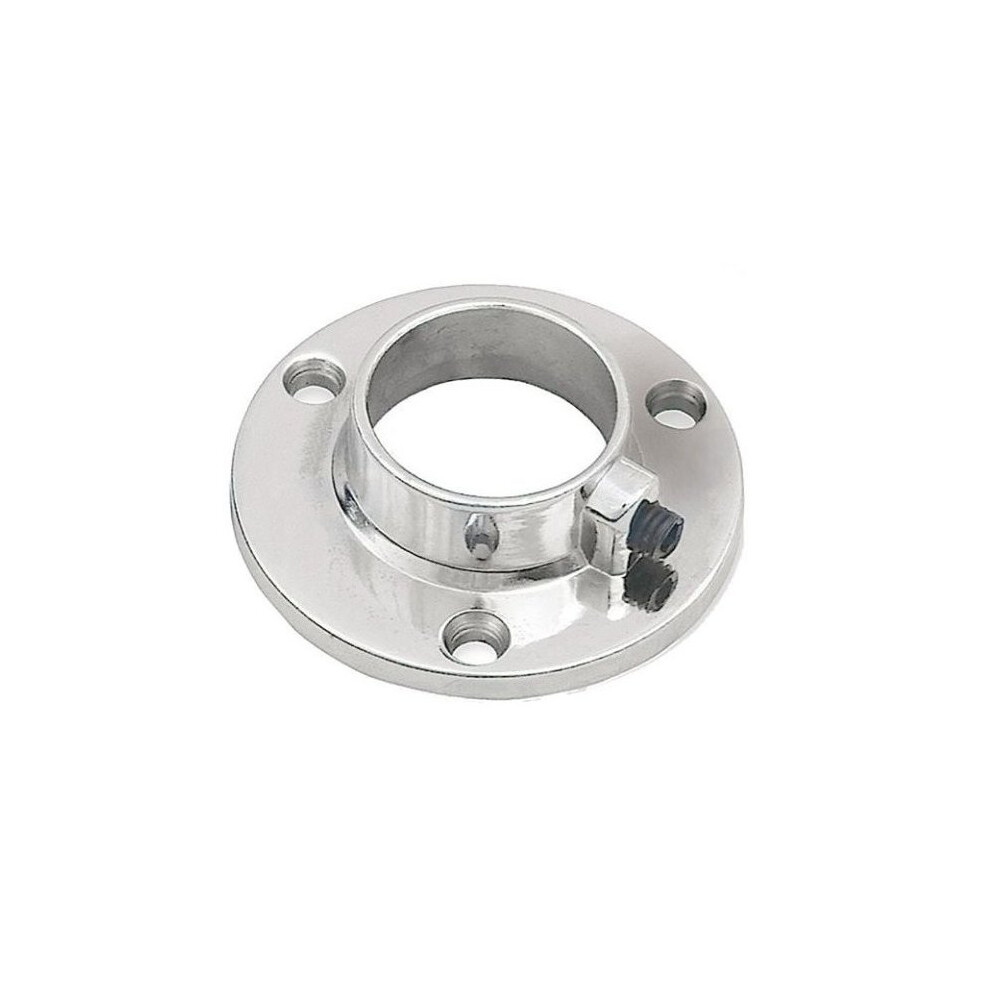 Chrome 25mm Round Tube Pipe Clamp Holder for Hanging Garment Rail Pipe