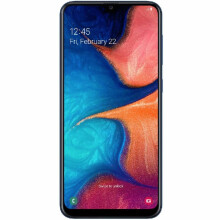 (Deep Blue) Samsung Galaxy A20 32GB Mobile Smart Phone Dual Sim + MicroSD Unlocked Black - Refurbished