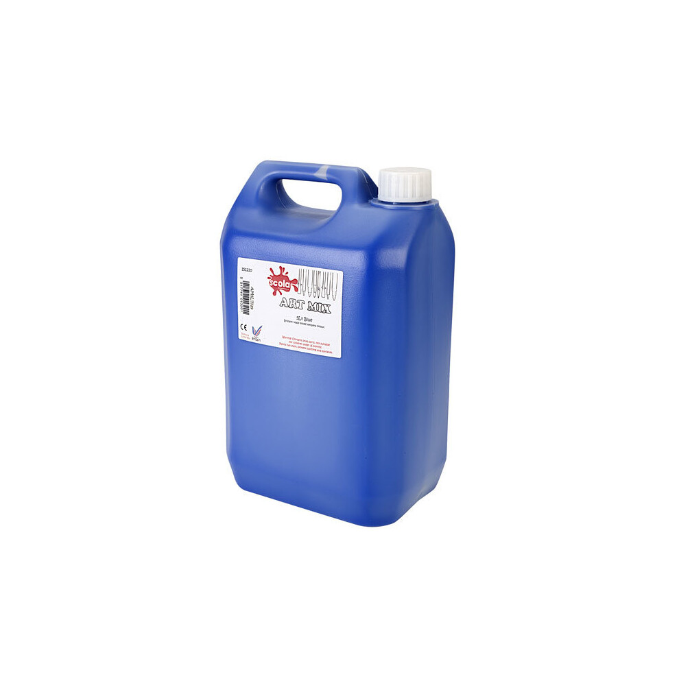 1 Pack - Scola AM5LT/29 Artmix Paint 5 Litre Bright Blue