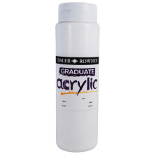 1 Pack - Daler Rowney 123500011 Graduate Acrylic Paint 500ml White