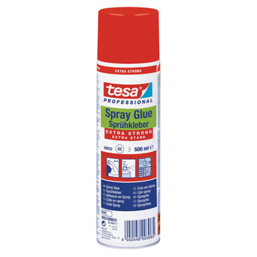 tesa 60022 Professional Spray Glue - Extra Strong - 500ml