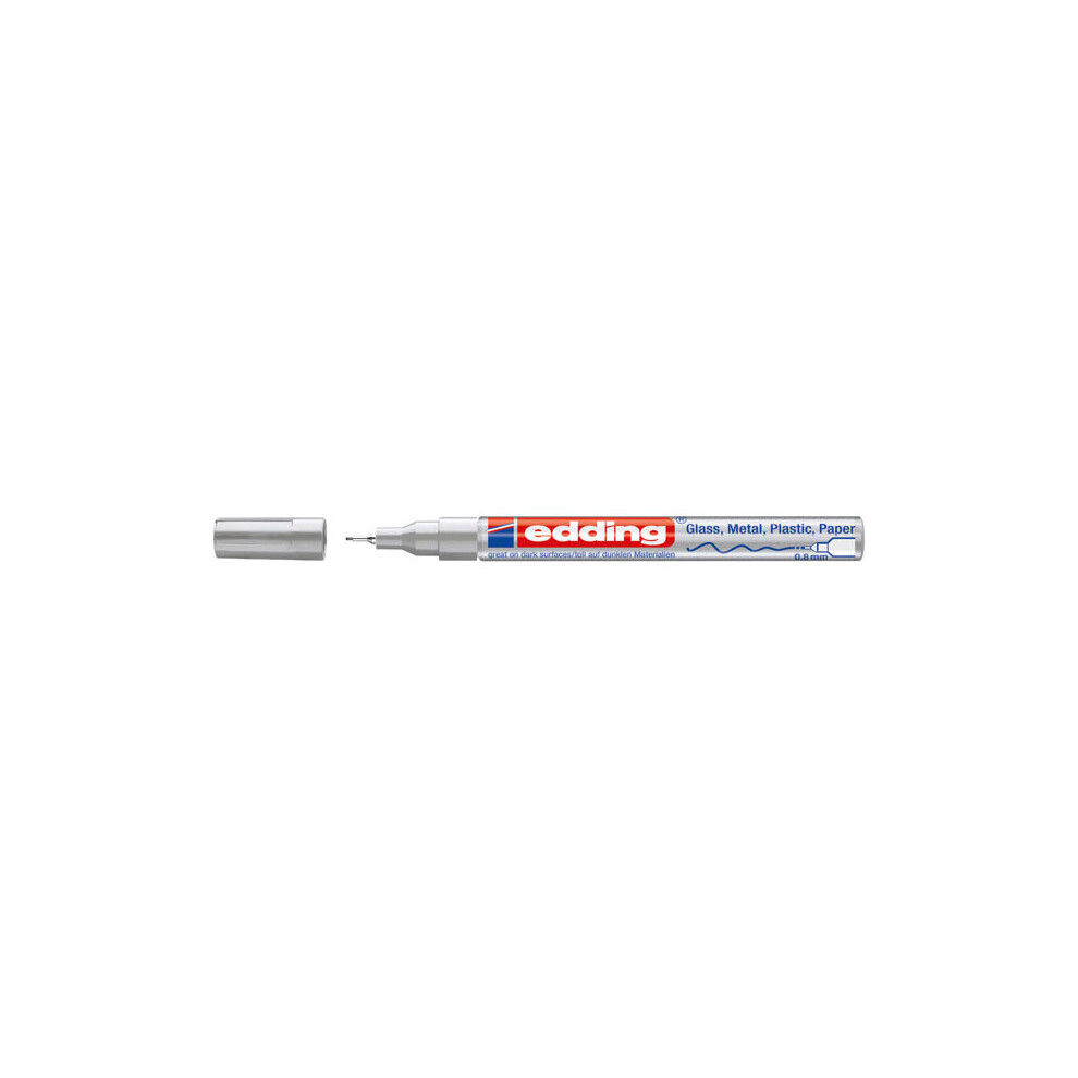 1 Pack - Edding 4-780-9-054 Extra Fine Bullet Tip Paint Marker E-780 Silver