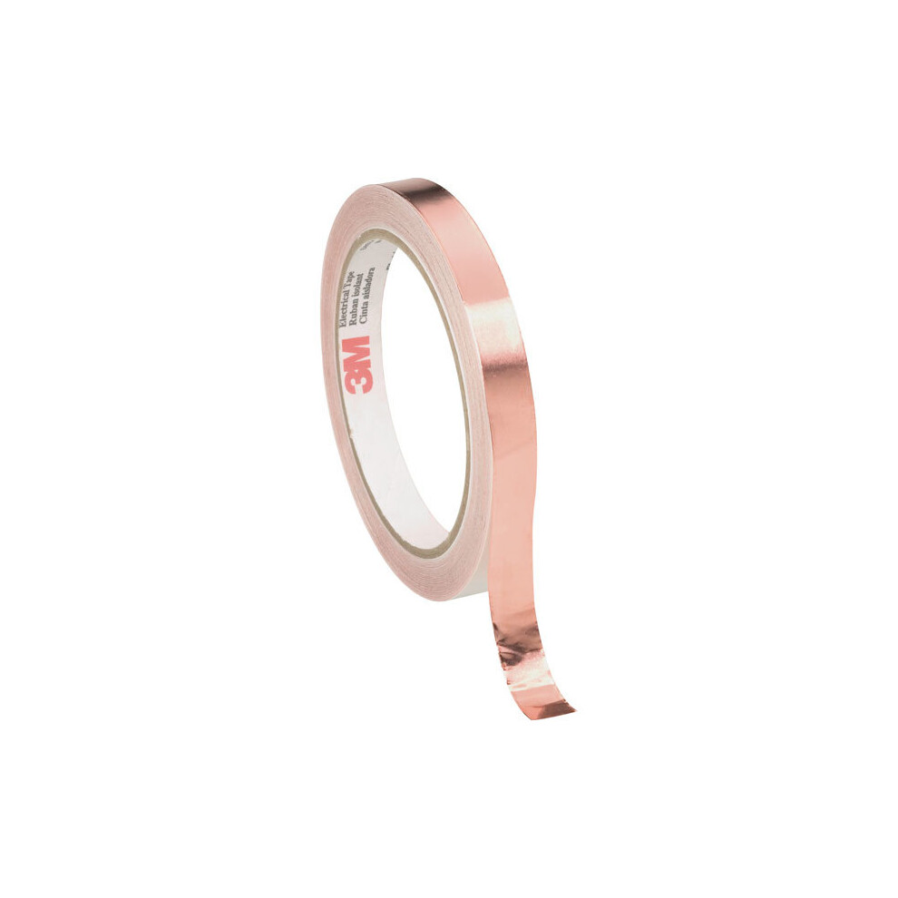 1 Pack - 3M 11819 Copper Tape-Copper Foil with Acrylic Conductive Adhesive 9mm x 16.5m