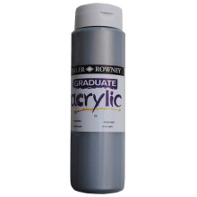 1 Pack - Daler Rowney 123500702 Graduate Acrylic Paint 500ml Silver Imit