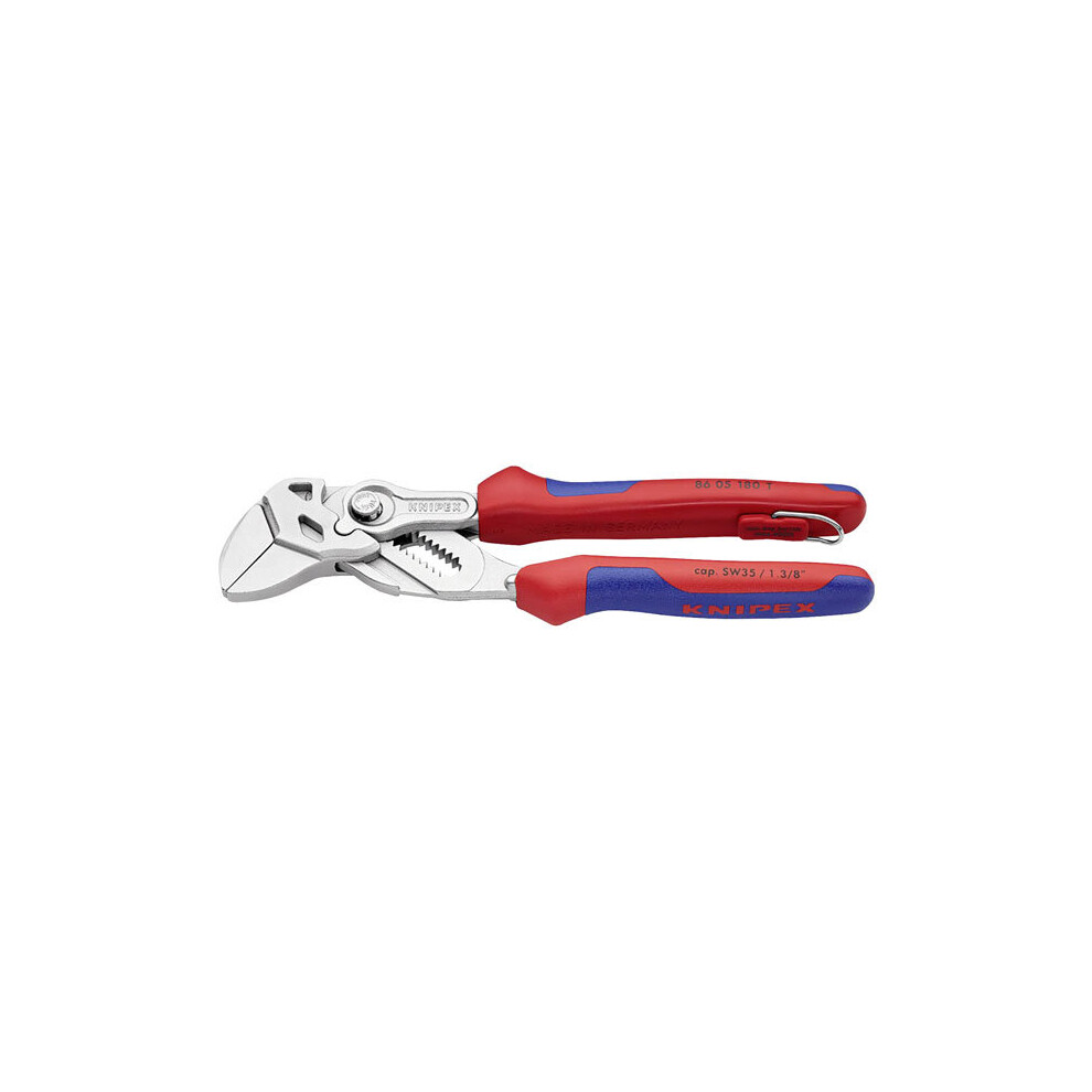 1 Pack - Knipex 86 05 180 T Pliers Wrenches - Pliers & Wrench Single Tool + Tether 180mm