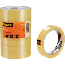 1 Pack - 3M 5081966 Scotch 508 Transparent Adhesive Tape 19mm x 66m - 8 Rolls