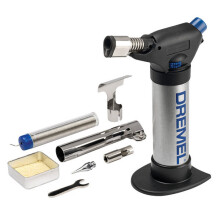 1 Pack - Dremel F0132200JA VersaFlame 2200-4 Gas Blow Torch with 7 Accessories for Soldering, Brazing, Welding