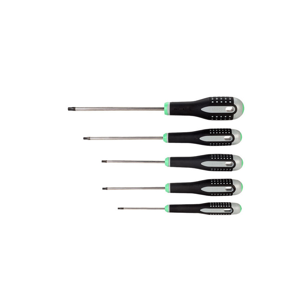 1 Pack - Bahco Ergo BE-9885 5 Piece Torx® Screwdriver Set