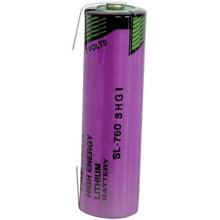 1 Pack - Tadiran Batteries SL-760/T, AA Size 2200mAh Lithium Battery Cell 3.6V, Tagged, S