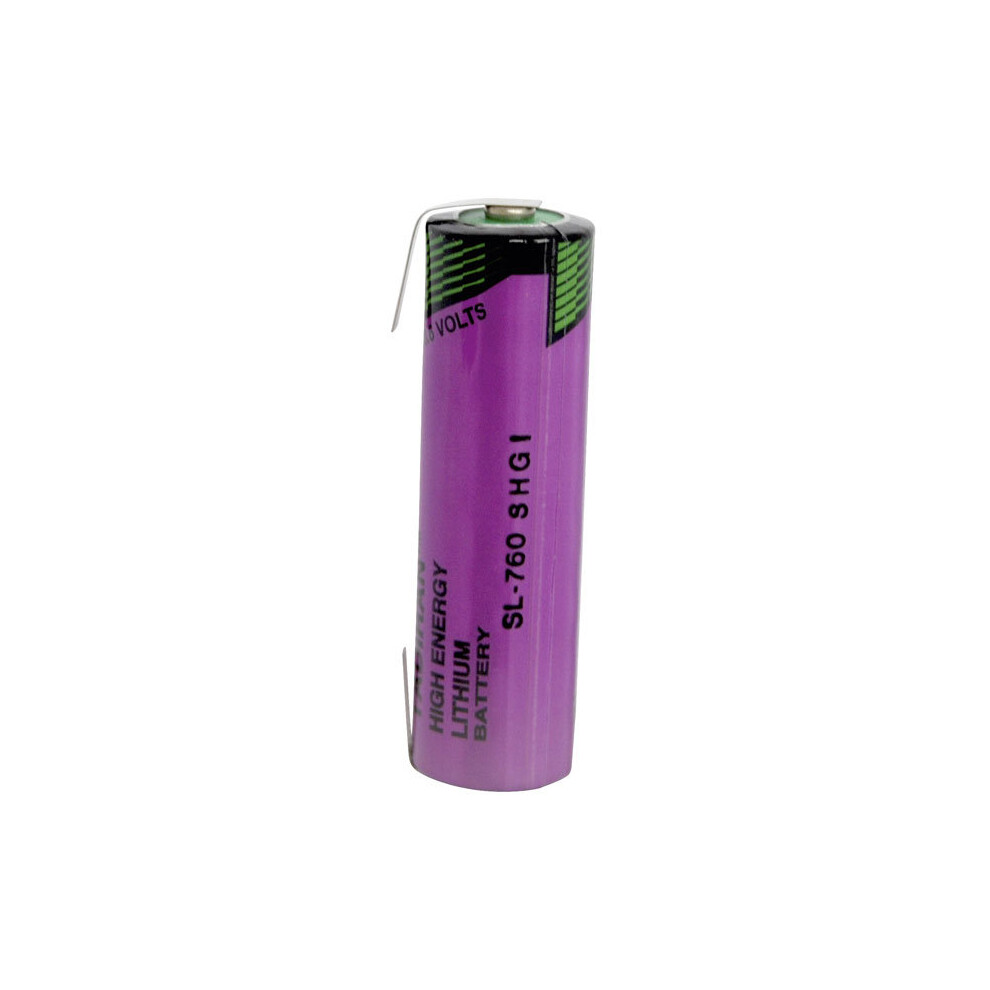 1 Pack - Tadiran Batteries SL-760/T, AA Size 2200mAh Lithium Battery Cell 3.6V, Tagged, S