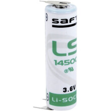 1 Pack - Saft LS145003PFRP AA Size 2600mAh Lithium Battery Cell 3.6V