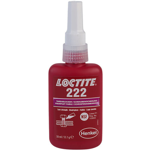 Loctite 1 Pack - Loctite 195743 222 Screwlock Controlled Torque 50ml