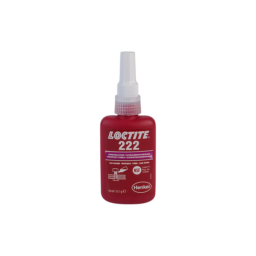 1 Pack - Loctite 195743 222 Screwlock Controlled Torque 50ml