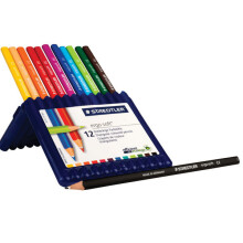 1 Pack - Staedtler 157 SB12 Ergosoft Water Soluble Pencils - Pack of 12
