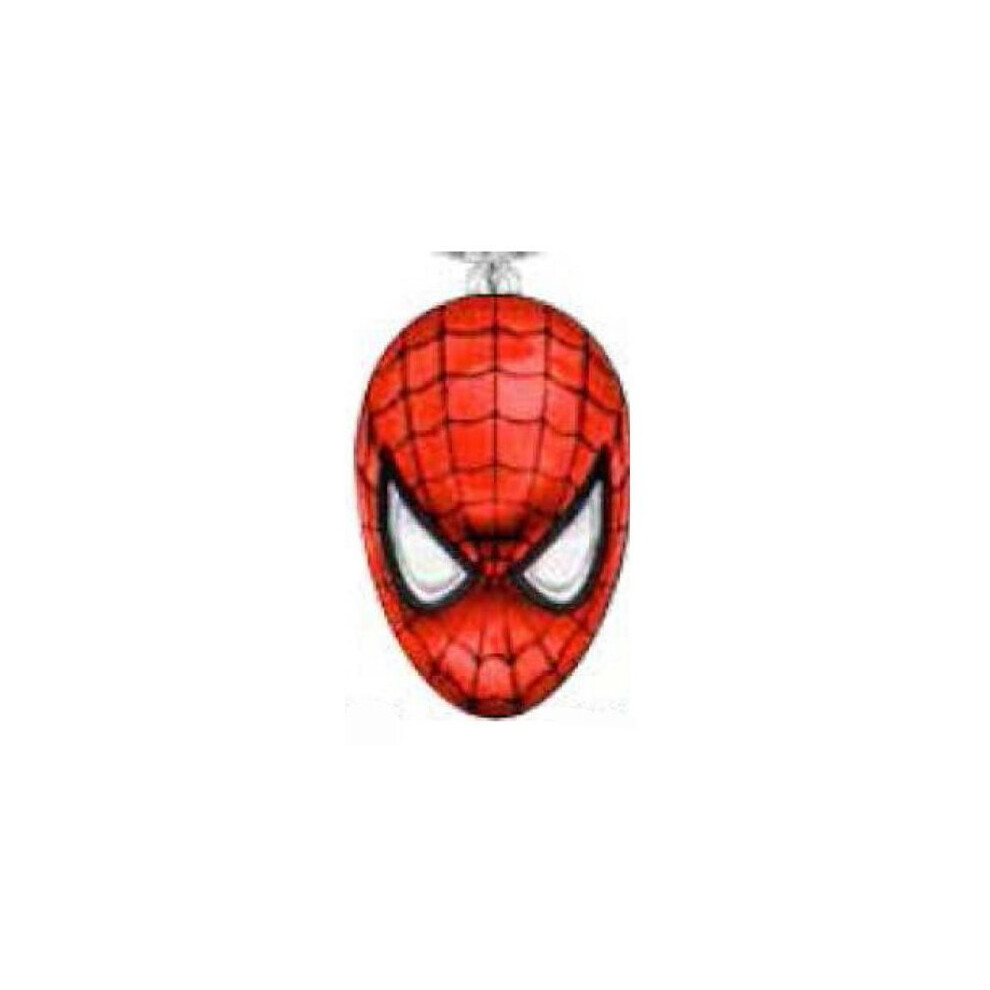 Metal Key Chain - Marvel - Spiderman Head Color Filled Pewter New 67934