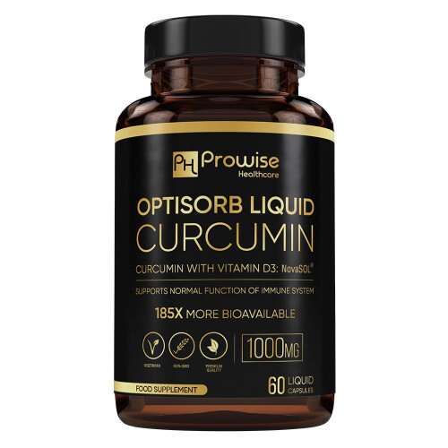 Liquid Curcumin with Vitamin D - 60 Capsules 1