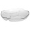 Pasabahce Glass Serving Bowl for Snacks, Dips, Tapas - 5 Compartments 4