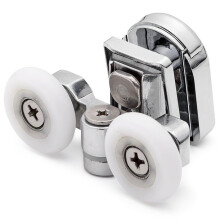 2 x Top Double Shower door Rollers/Runners/Wheels 23mm Wheel Diameter SP4