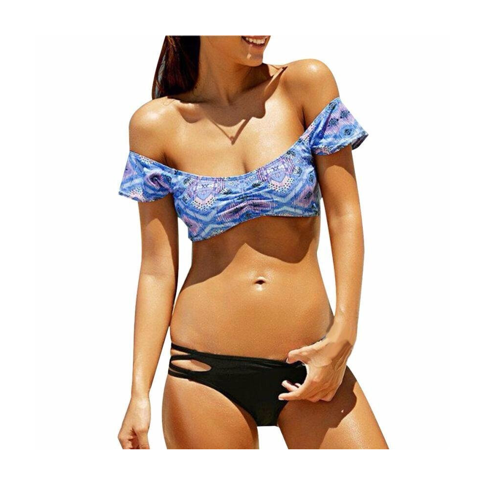 Sexy Women Bandage Bikini Set Push-up Padded Bra Swimsuit Bathing Suit Swimwear Non-positioned Printing #E5-image-OPC-P52MYNK-NEW