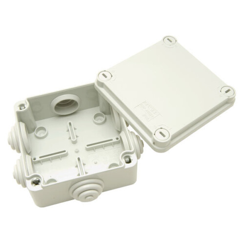 1 Pack - Gewiss GW 44 004 Junction Box IP55 Screwed Lid Grey 100 x 100 ...