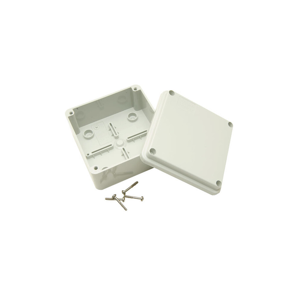 1 Pack - Gewiss Gw 44 205 Junction Box Ip56 Screwed Lid Grey 120 X 80 X 50Mm No Holes 8011564013780