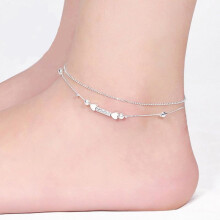Sexy Women Straight Love Ankle Chain Anklet Foot Jewelry Sandal Beach