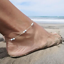 Womens Girls Handmade Bead Chain Anklet Foot Leg Chain Bracelet Jewelry SR