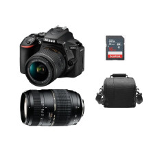 Nikon D5600 +Af-P 18-55Mm F3.5-5.6G+Tamron Af 70-300Mm+Bag+16G Sd Card