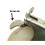 Parnells Furo de parafuso giratório de 75 mm e rodízios de nylon com freio, conjunto de 4 9
