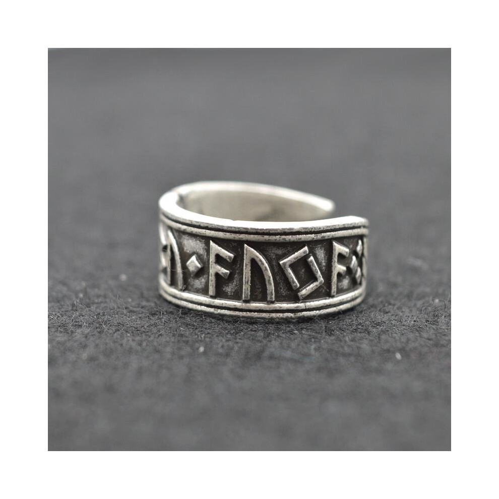 1pcs Antique Silver Viking Ring Nordic Rune Rings Handmade Men Adjustable Rings Norse Mythology Viking Jewelry RG37