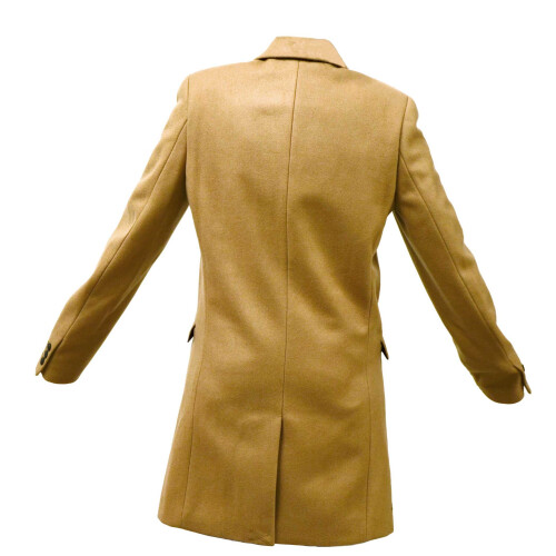 (L) Burton Wool Mix Camel  Coat 3/4 Length 2