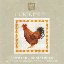 Cockerel Card Counted Cross Stitch Kit