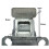Parnells Rodízios de náilon de 100mm e 4" giratórios e com freio 150kg - conjunto de 4 8