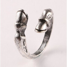 Fine Quality Fashion vintage horseshoe Resizable Ring for men women horse hoof animal ring jewelry