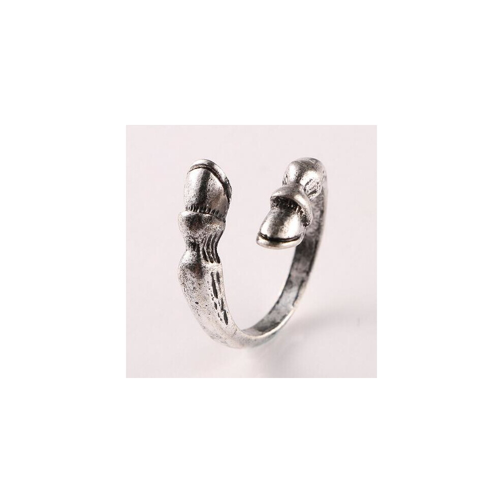 Fine Quality Fashion vintage horseshoe Resizable Ring for men women horse hoof animal ring jewelry