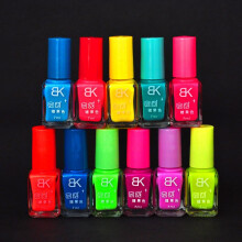1pcs Neon Fluorescent luminous Nail Polish candy fast Dry 7ml