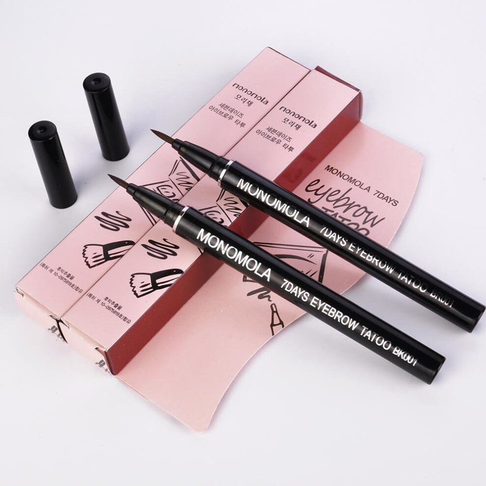 Make Up Waterproof Tool for eye makeup 1 PCS Beauty Women Double-use long lasting Liquid Eyeliner Eyebrow brown eyebrow Pencil