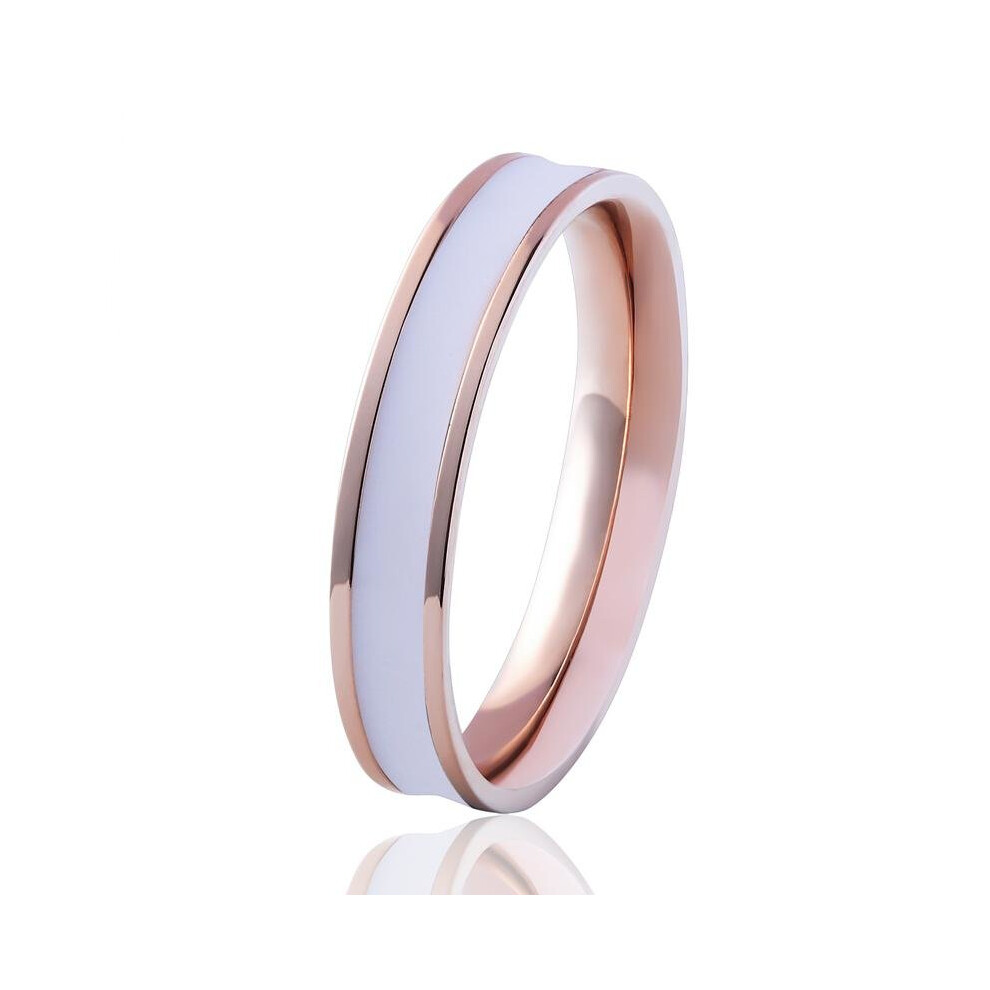 Fashion Jewelry Simple Design Size 3 to 11 Enamel Rings Stainless Steel Colour Rose Gold Ring For Woman And Child Anillo Bijoux-image-OPC-P52N8QD-NEW