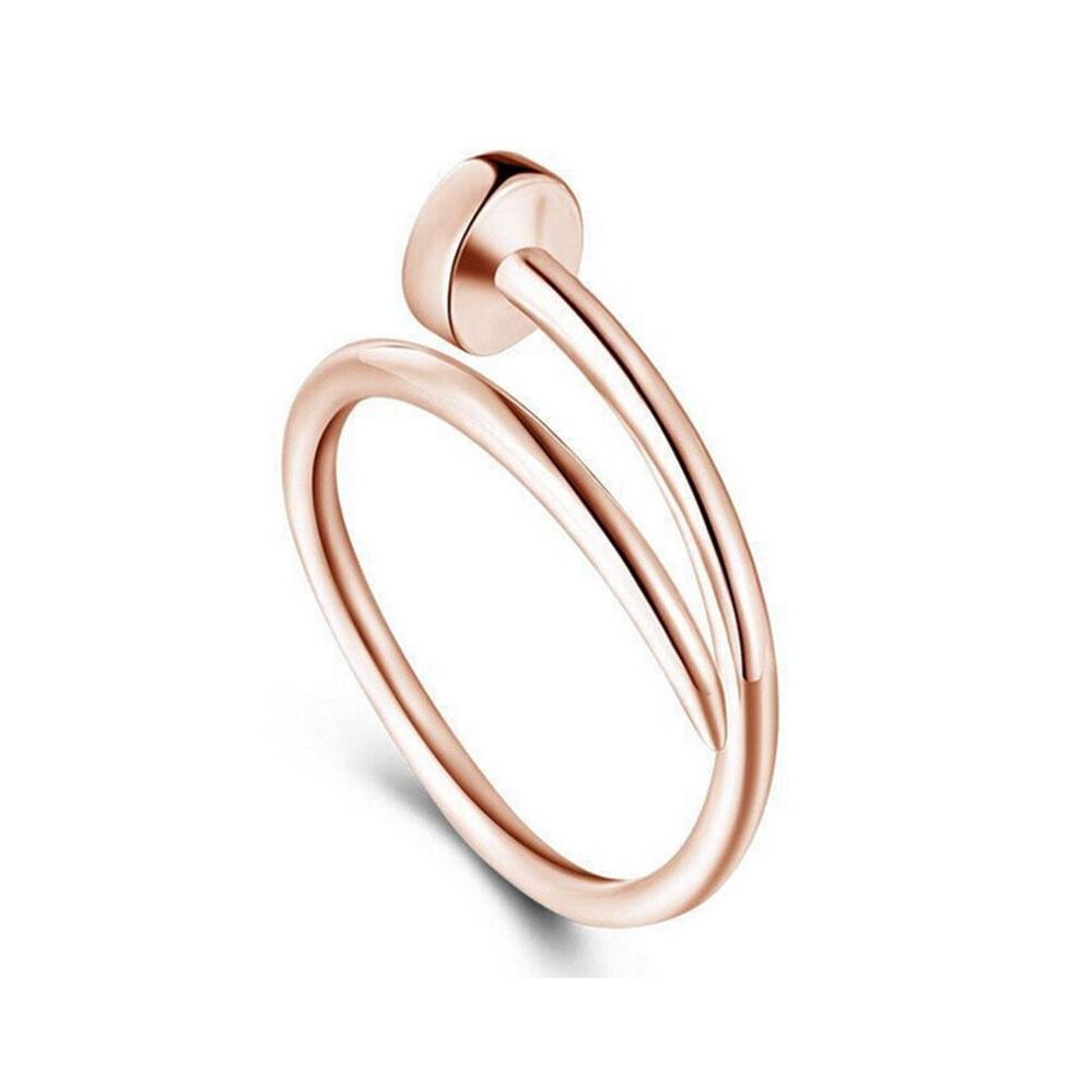 New arrival screw nail ring titanium steel opening ring 14KGP men and women ring hot selling wholesale-image-OPC-P52N9TV-NEW