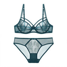 CINOON intimates bra set Sexy Lace Underwear Push Up brassiere Lingerie victoria Transparent Bralette Women Bra Panties Set