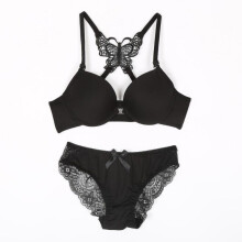 Sexy Women Seamless Bra Sets Push up Front Closure Lace Bra + Panties Underwear B Cup y26