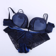 Sexy Underwear Women Bra Set Lingerie Set Luxurious Vintage Lace Embroidery Push Up Bra And Panty Sets