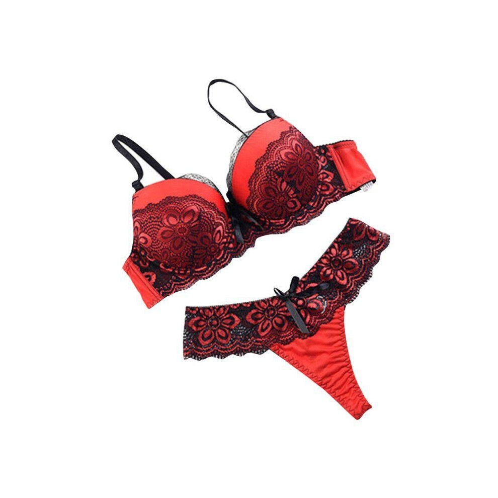 VS secret thong bra set lingerie Push Up French lace sexy women underwear  sets Bra and Panty ABCD cup Free Shipping sutia T2480# - Price history &  Review
