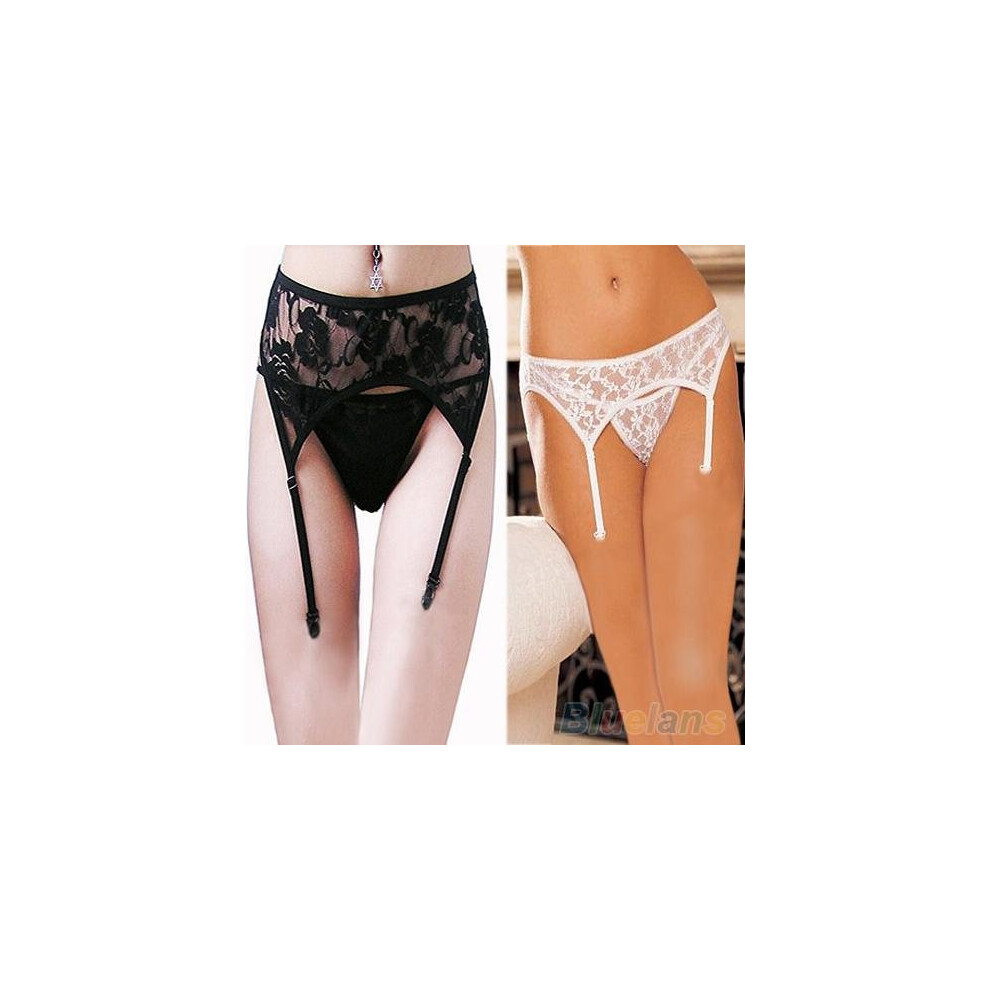 Black Hot Sexy Women Ultrathin Lace Top Sheer Thigh High Silk Stockings Pantyhose Lingerie Garter Belt 0Im2