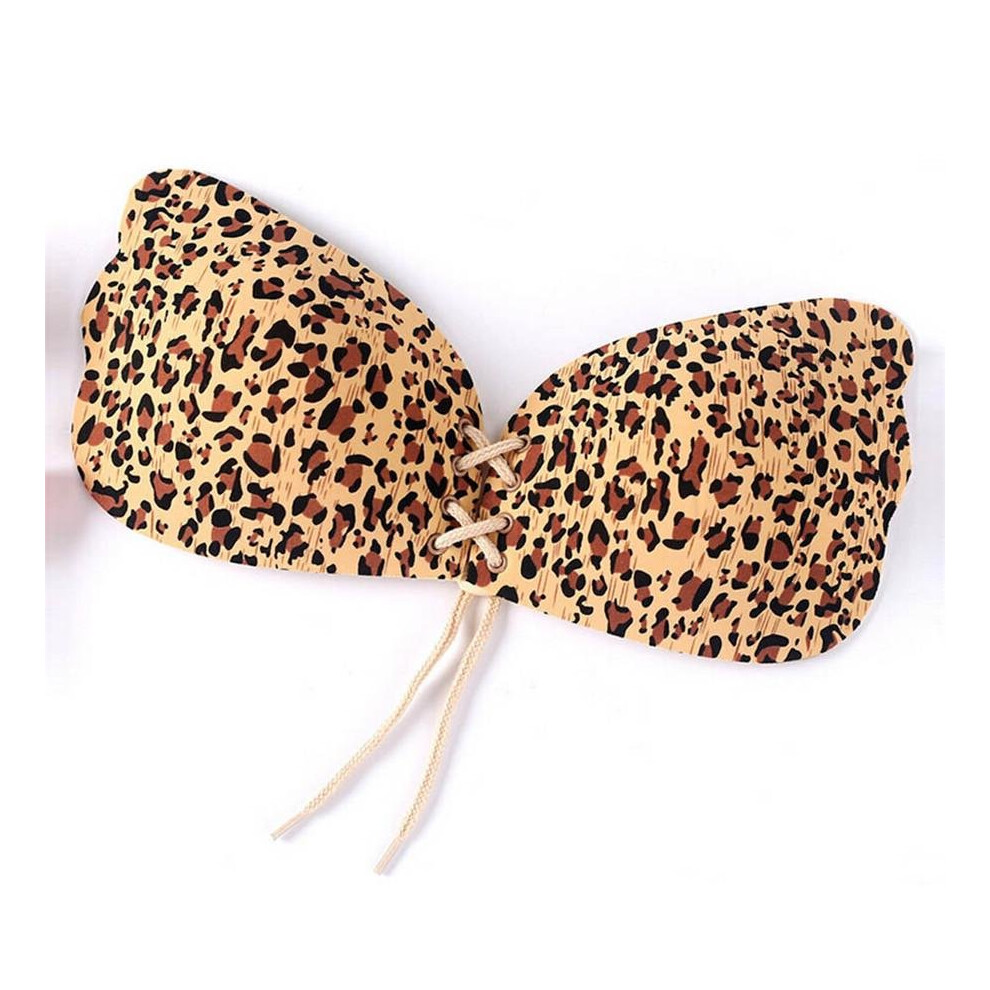 #5505 Women Wings Of The Goddess Instant Breast Lift Invisible Silicone Push Up Bra leopard chest paste