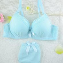 HOT Vintage Women\'s Girl Push Up Lovely Sexy Lace Suit Bra Sets Lingerie Solid Underwear Briefs Sets