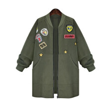 Women Bomber Jackets Autumn 2017 Long Sleeve Jacket Chic Basic Coat Zipper Casual Female Biker Outwear Plus Size