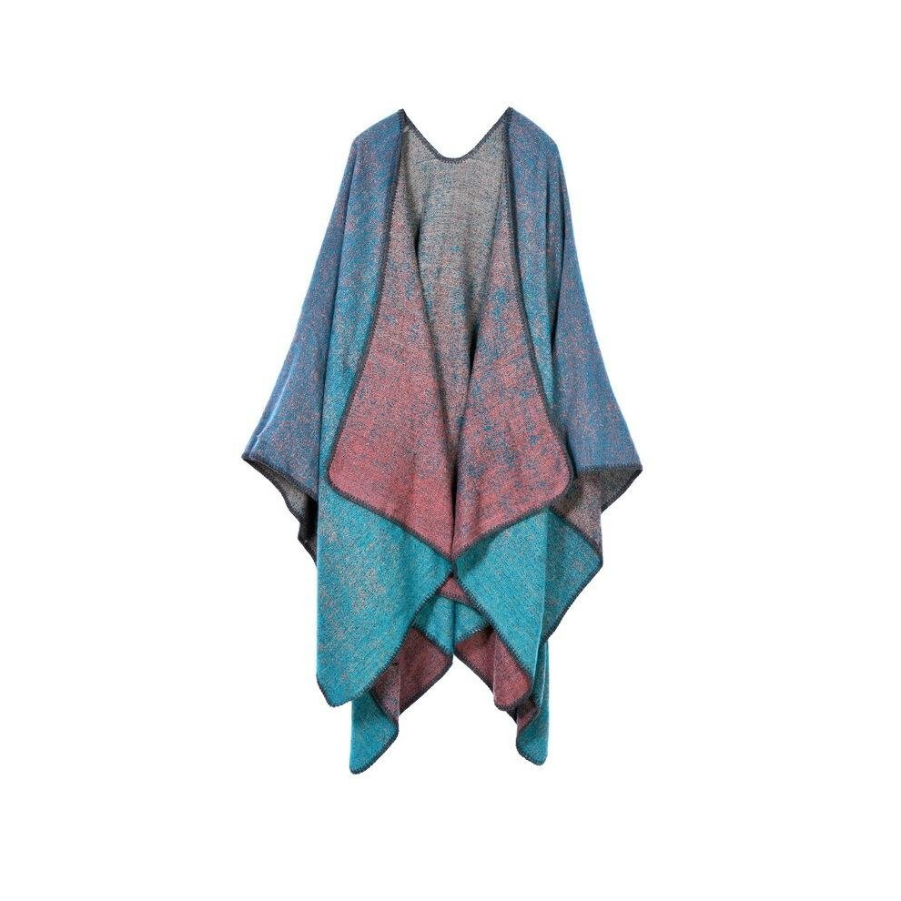 9 Colors Thickening Gradient Warm Oversize Women Cashmere Imitation Wool Scarf Poncho Cape Poncho Blanket Cloak Wrap Shawl Coat-image-OPC-P52NFZ2-NEW
