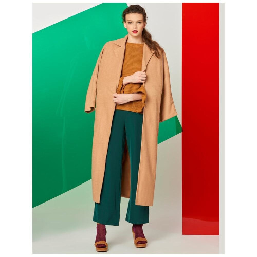 Brown Mock Neck Waist Coat