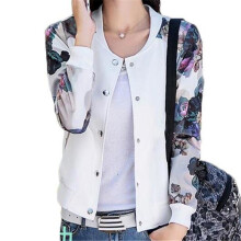 Spring Baseball Jacket Women Bomber Jackets For Women Plus Size 3XL Print Coat ZMF789542